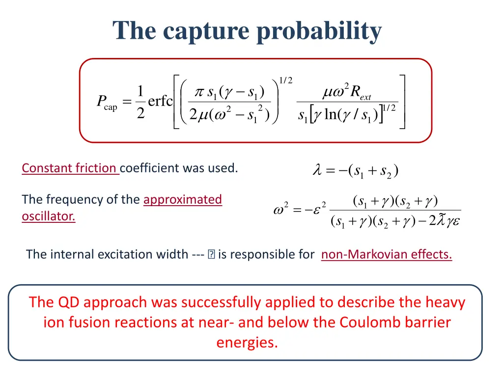 the capture probability