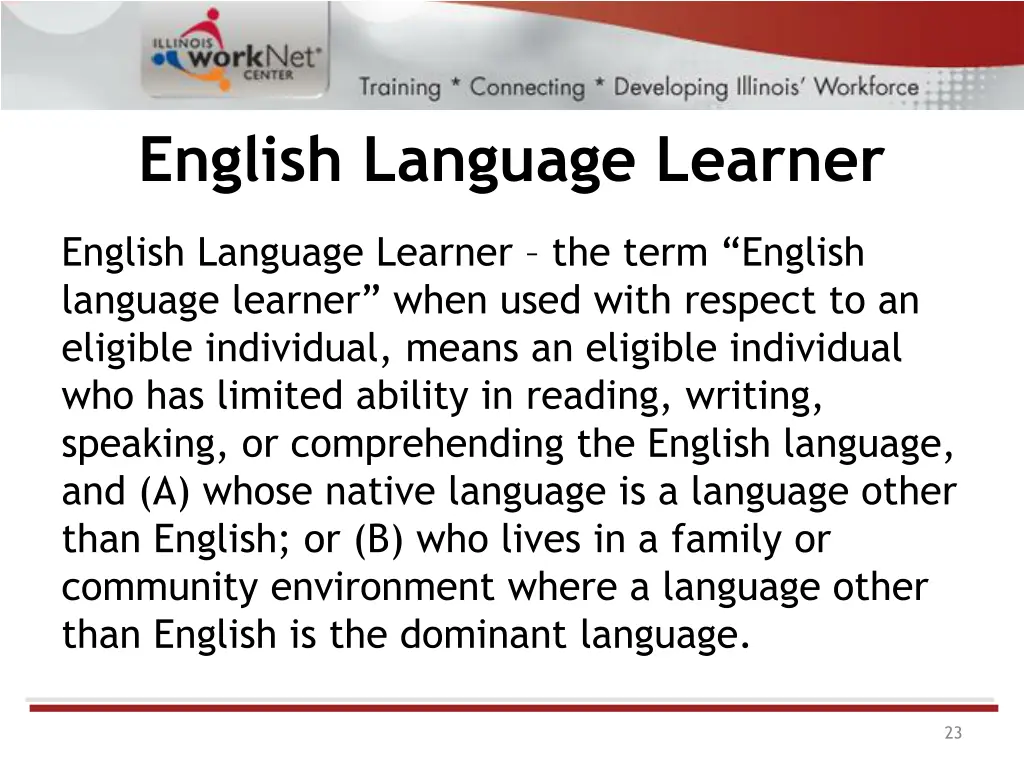 english language learner