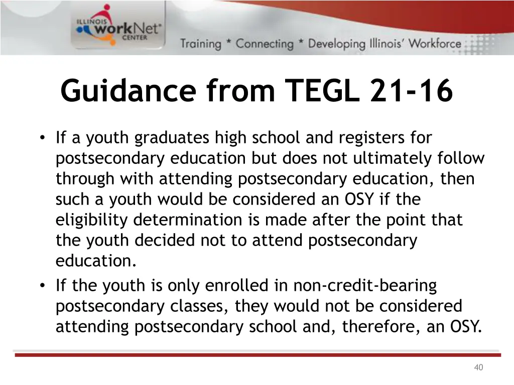 guidance from tegl 21 16 1