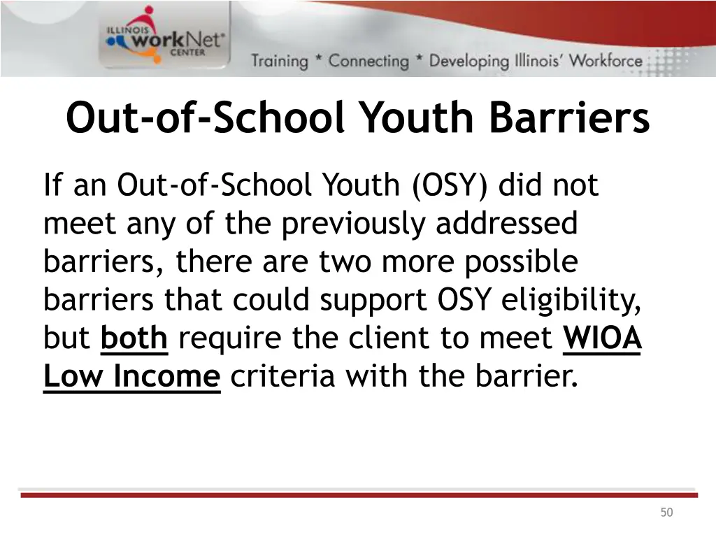 out of school youth barriers 1