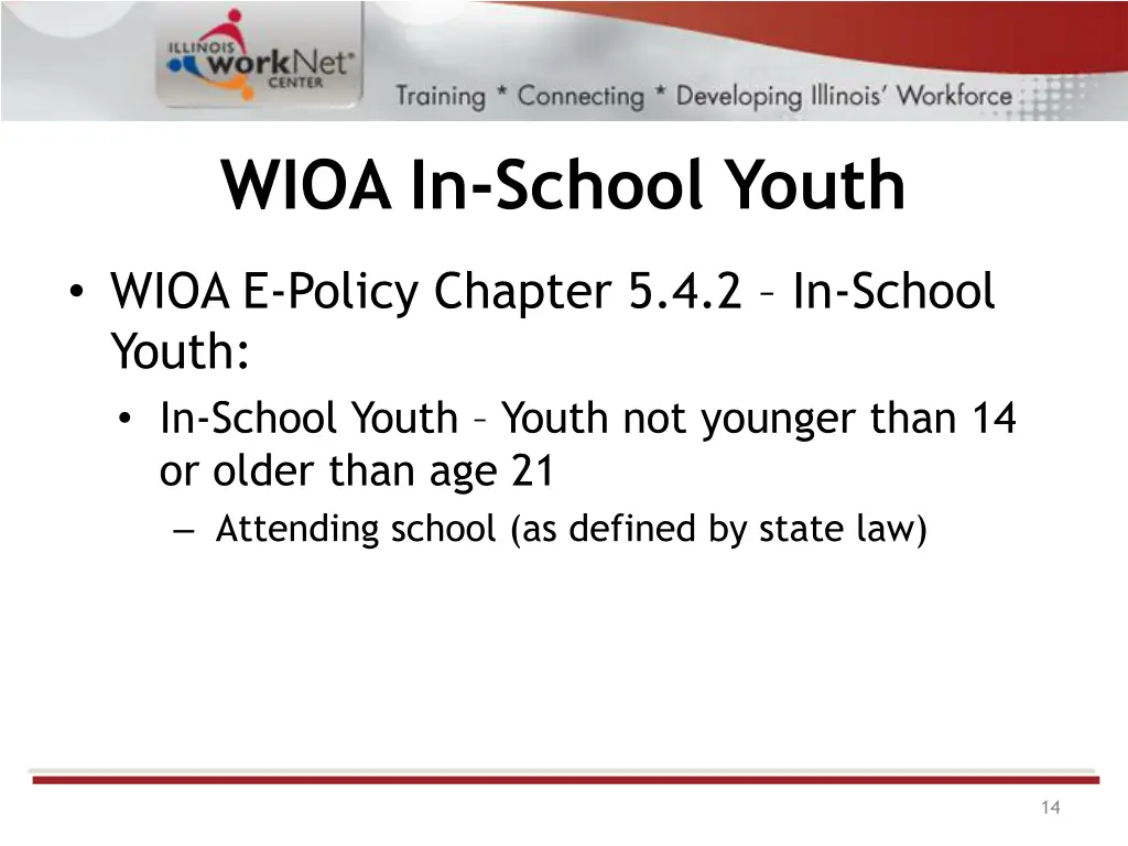 wioa in school youth