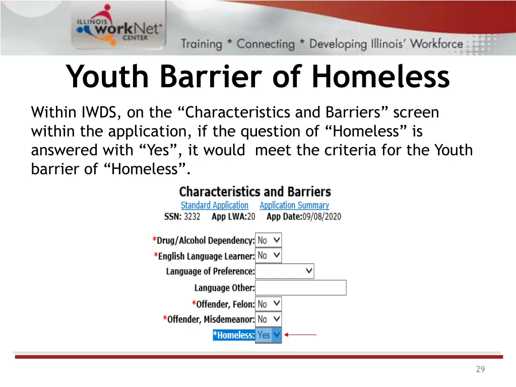 youth barrier of homeless