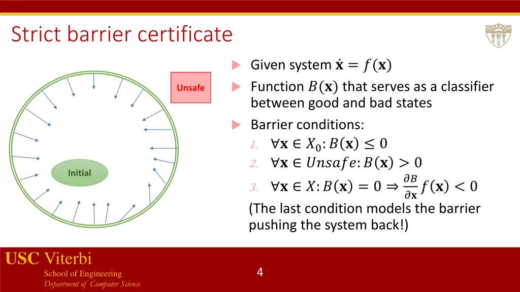 strict barrier certificate