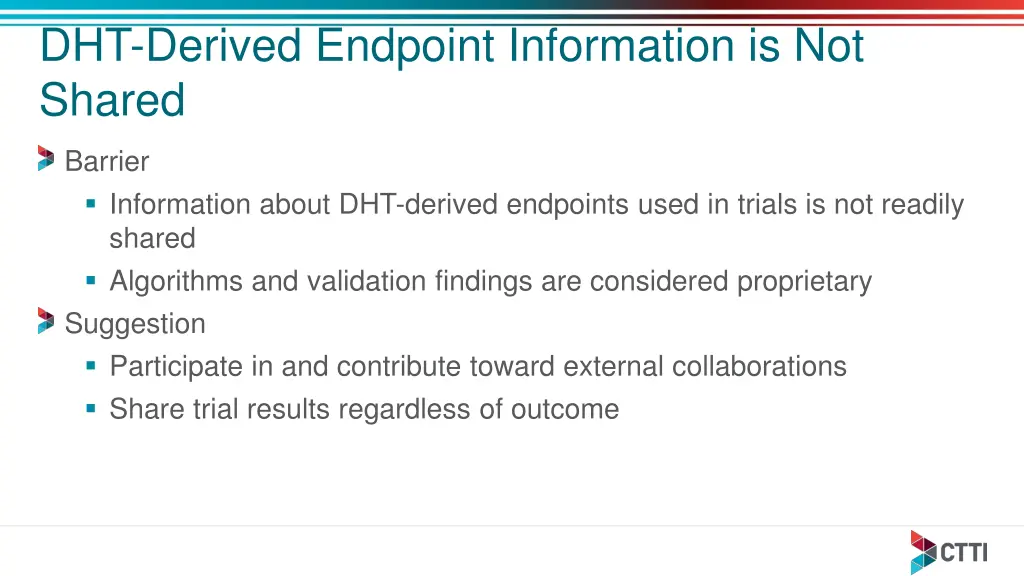 dht derived endpoint information is not shared