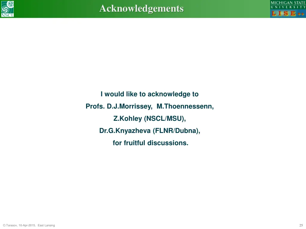 acknowledgements