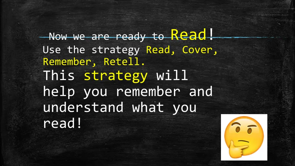 now we are ready to read use the strategy read