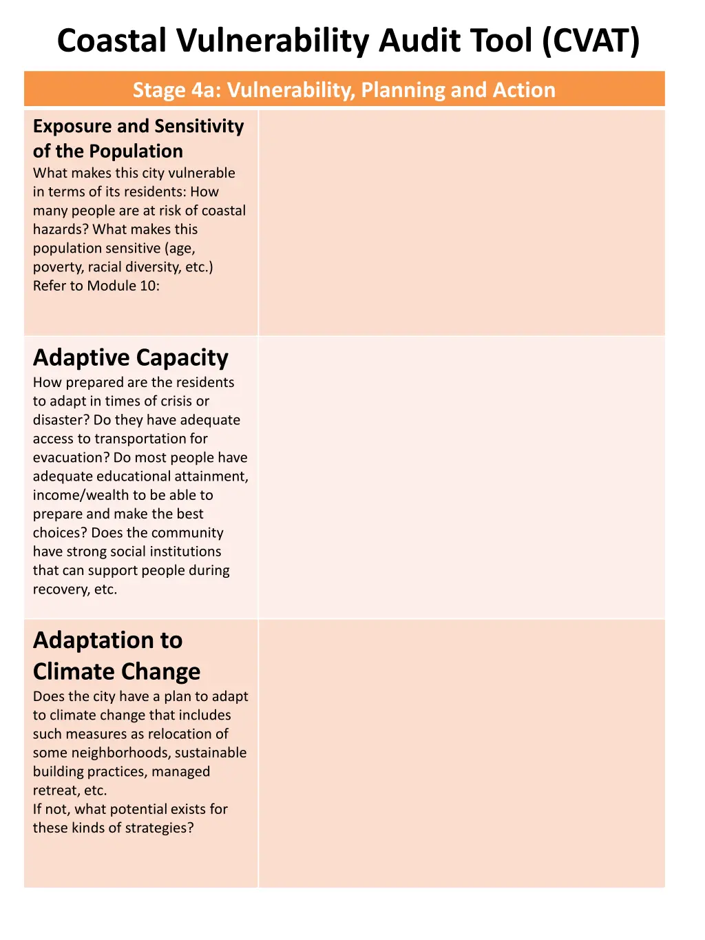 coastal vulnerability audit tool cvat 4