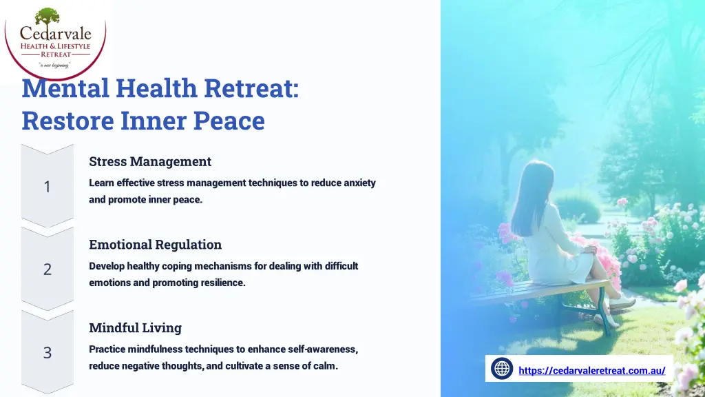 mental health retreat restore inner peace