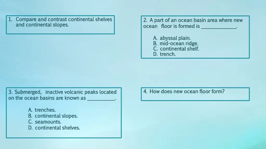 1 1 compare and contrast continental shelves