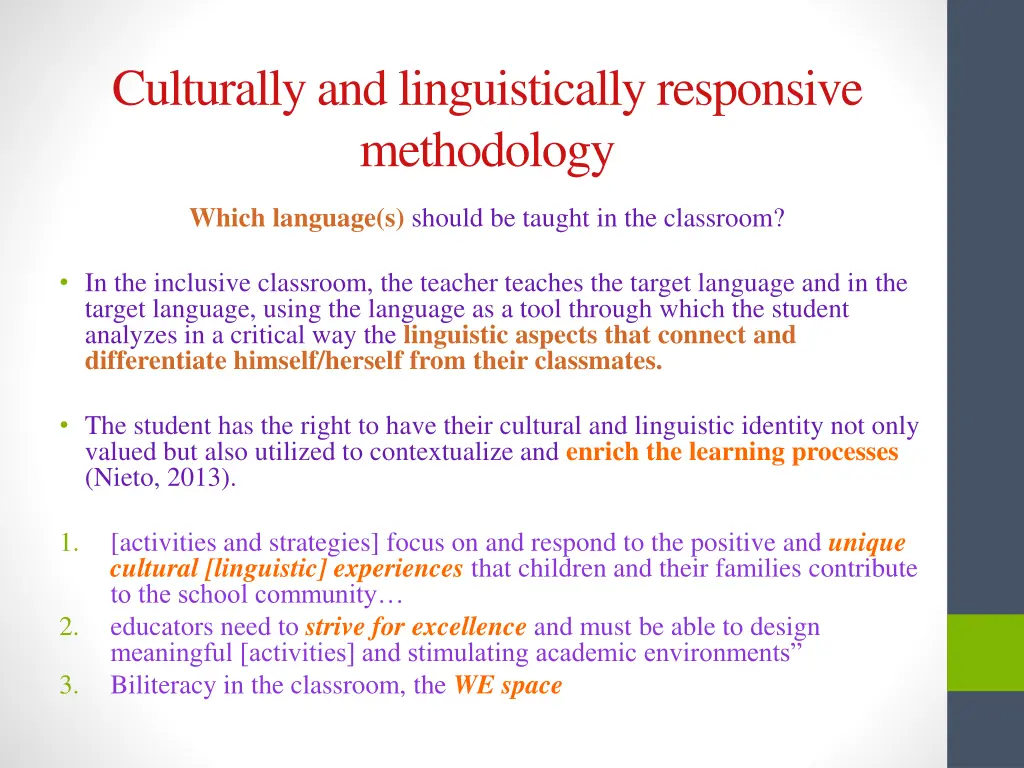 culturally and linguistically responsive