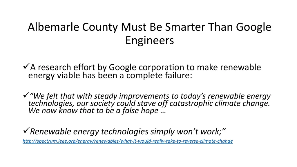 albemarle county must be smarter than google