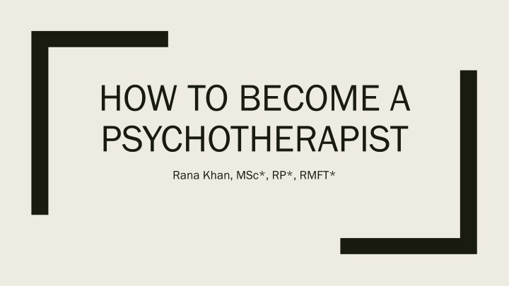 how to become a psychotherapist