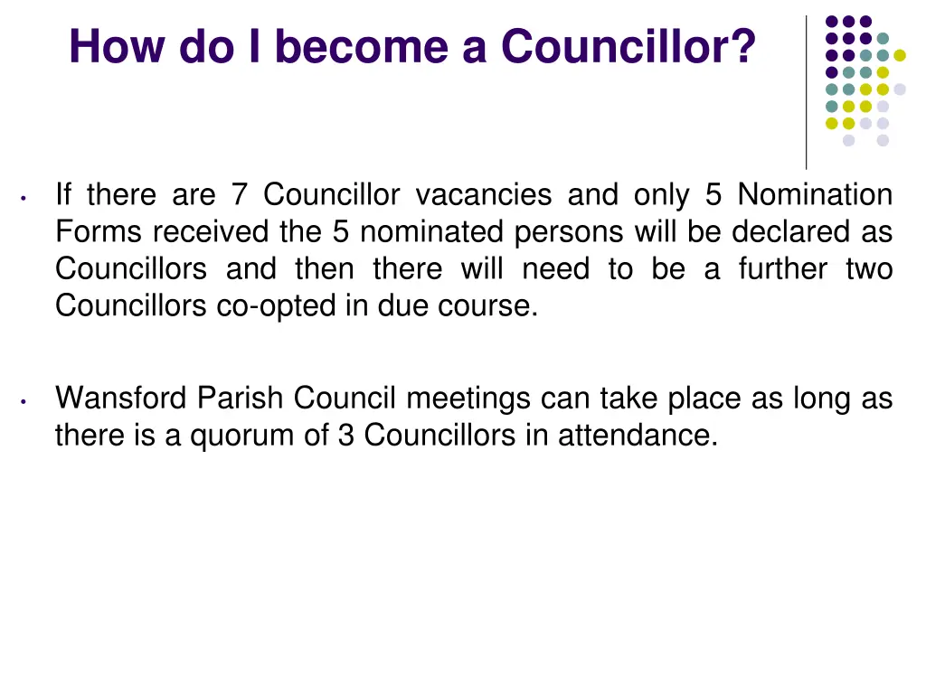 how do i become a councillor 4