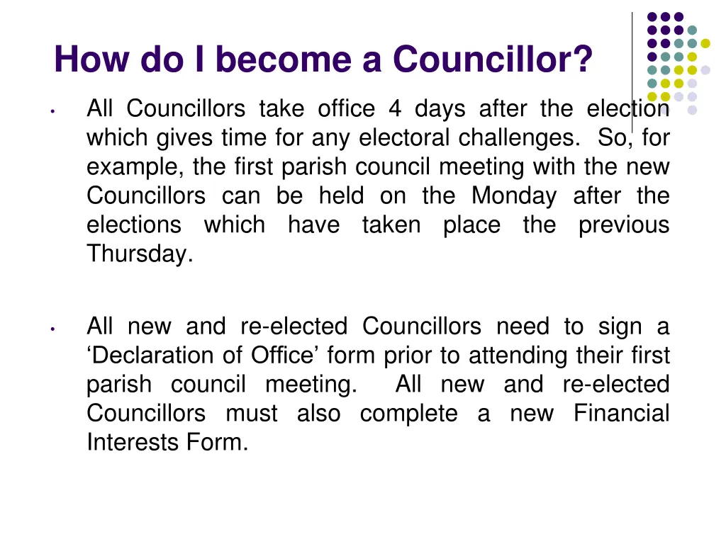 how do i become a councillor 6