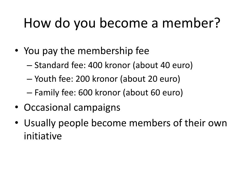 how do you become a member