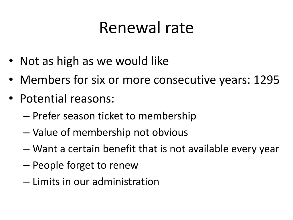 renewal rate