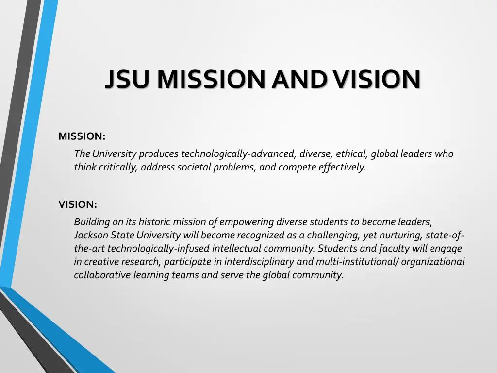 jsu mission and vision