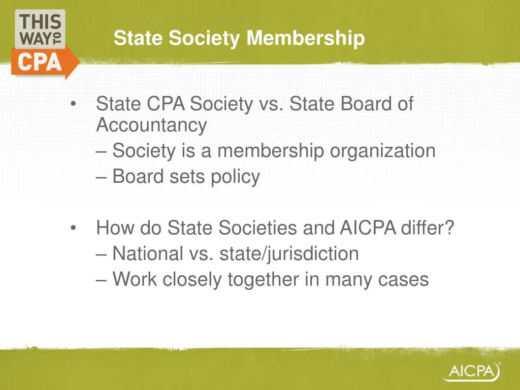 state society membership