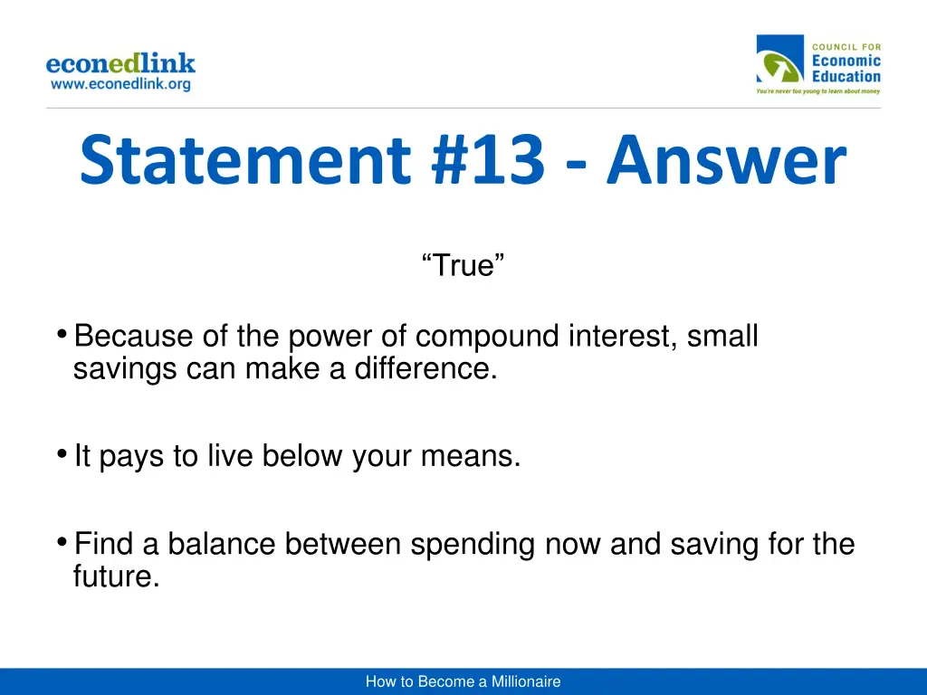 statement 13 answer