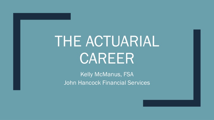 the actuarial career