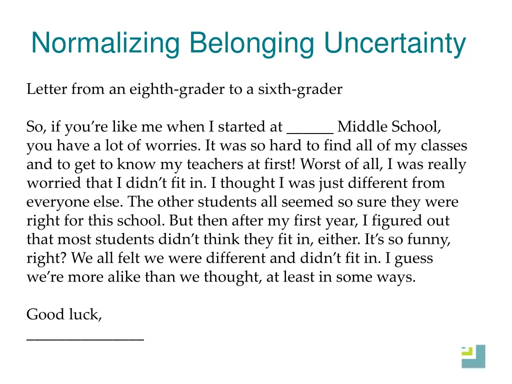 normalizing belonging uncertainty 2