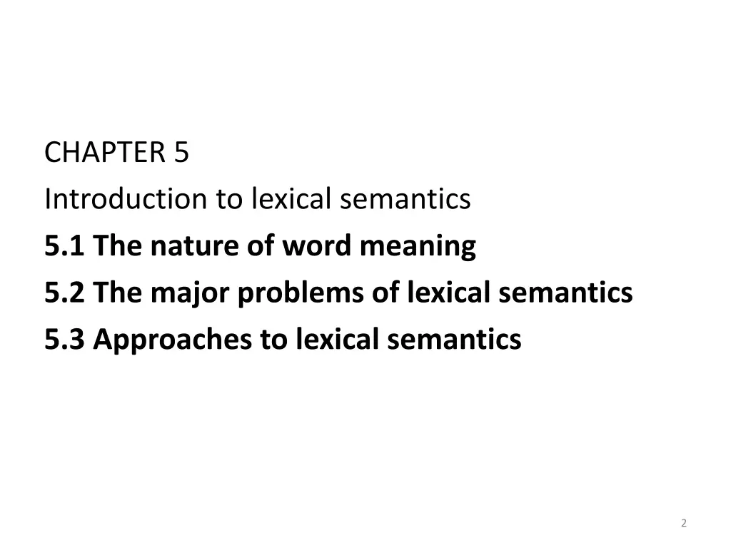 chapter 5 introduction to lexical semantics