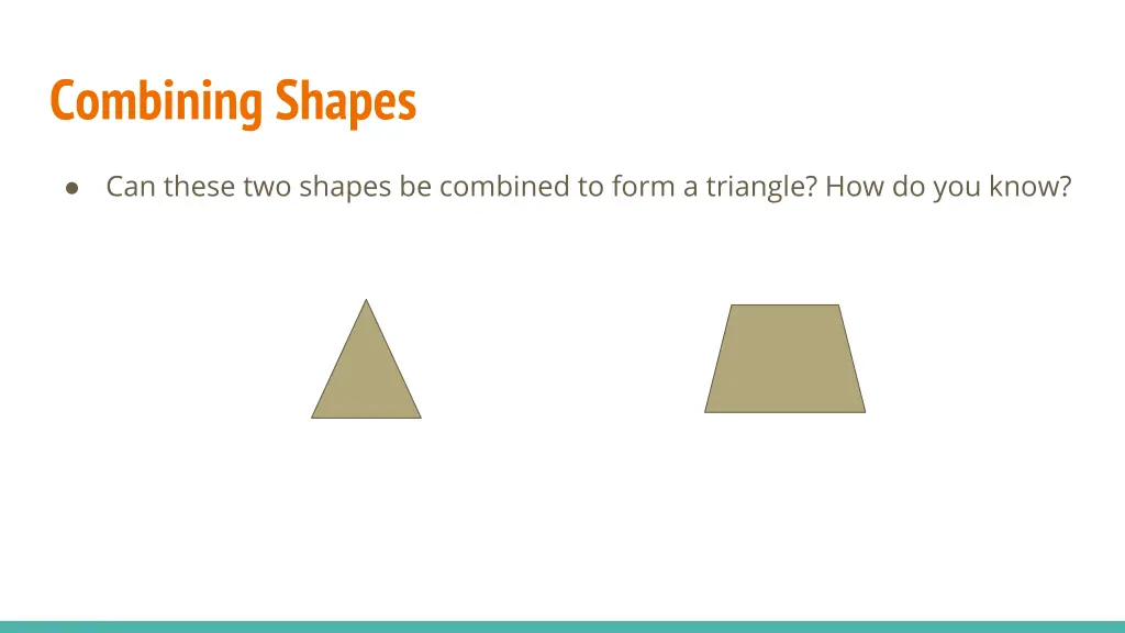 combining shapes