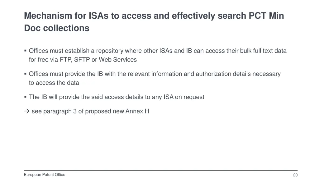 mechanism for isas to access and effectively