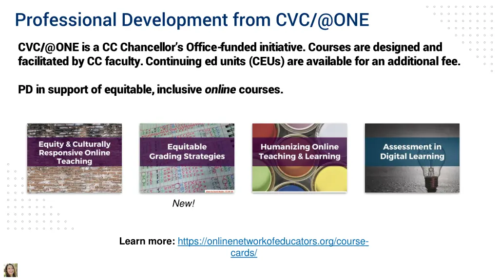 professional development from cvc @one