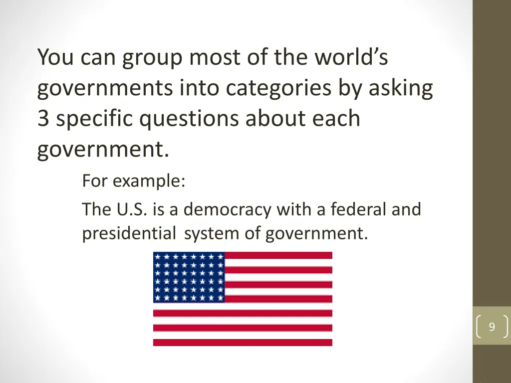 you can group most of the world s governments