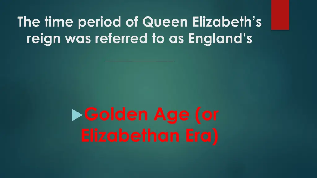 the time period of queen elizabeth s reign