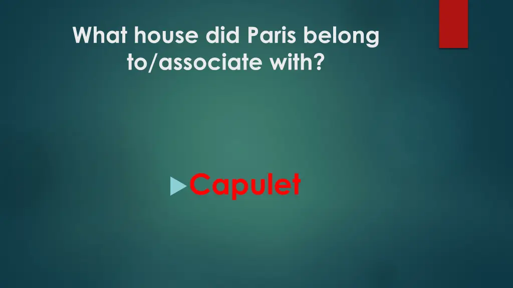 what house did paris belong to associate with