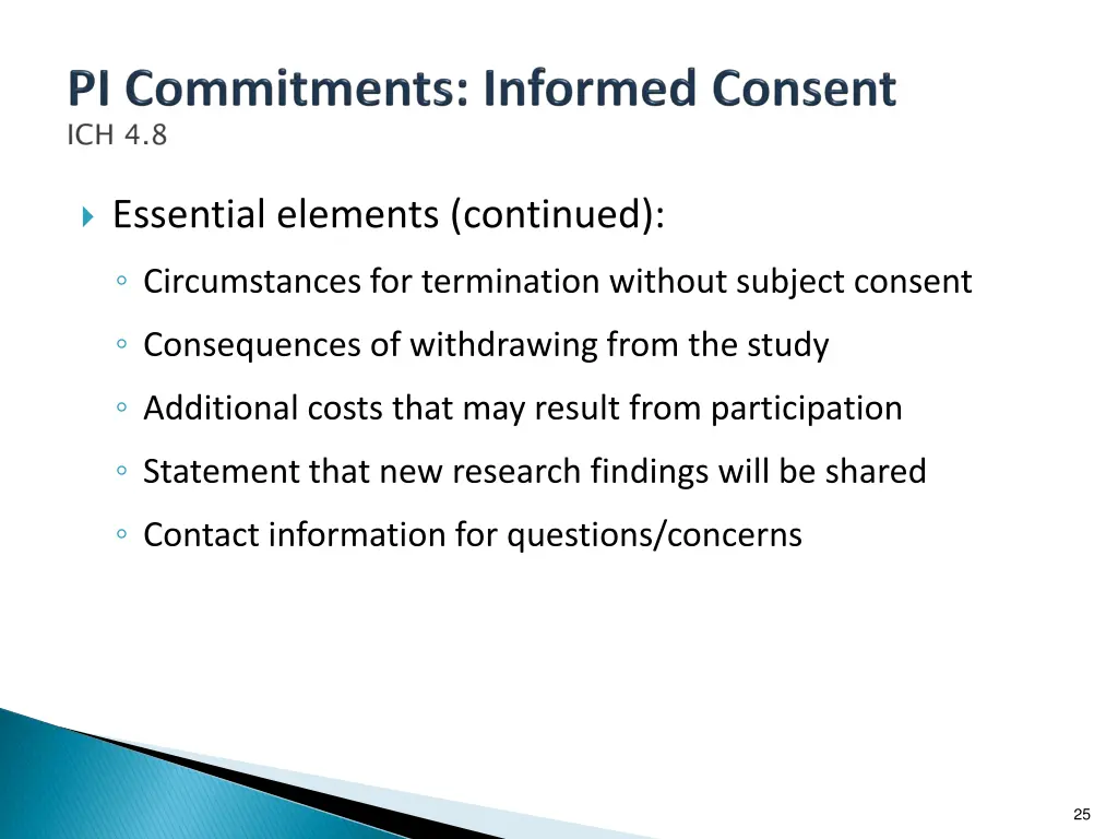 essential elements continued circumstances