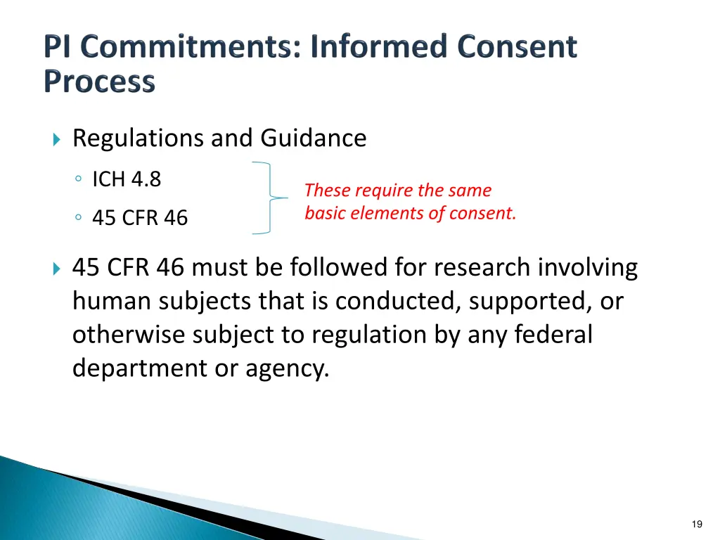 regulations and guidance ich 4 8 45 cfr 46