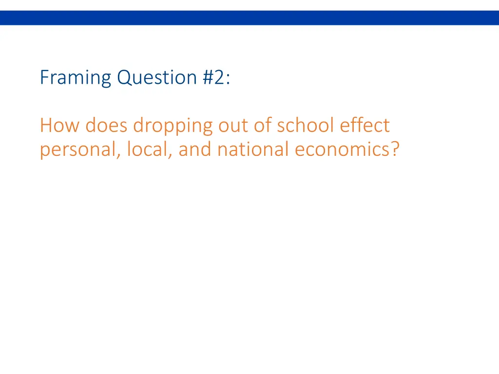 framing question 2