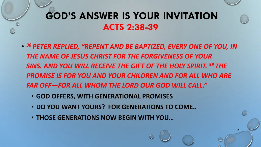 god s answer is your invitation acts 2 38 39