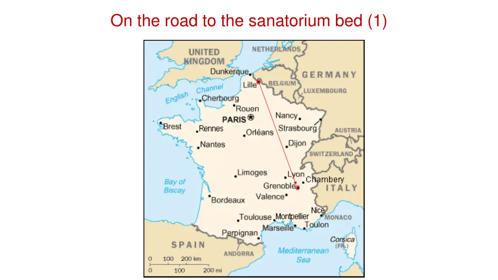 on the road to the sanatorium bed 1