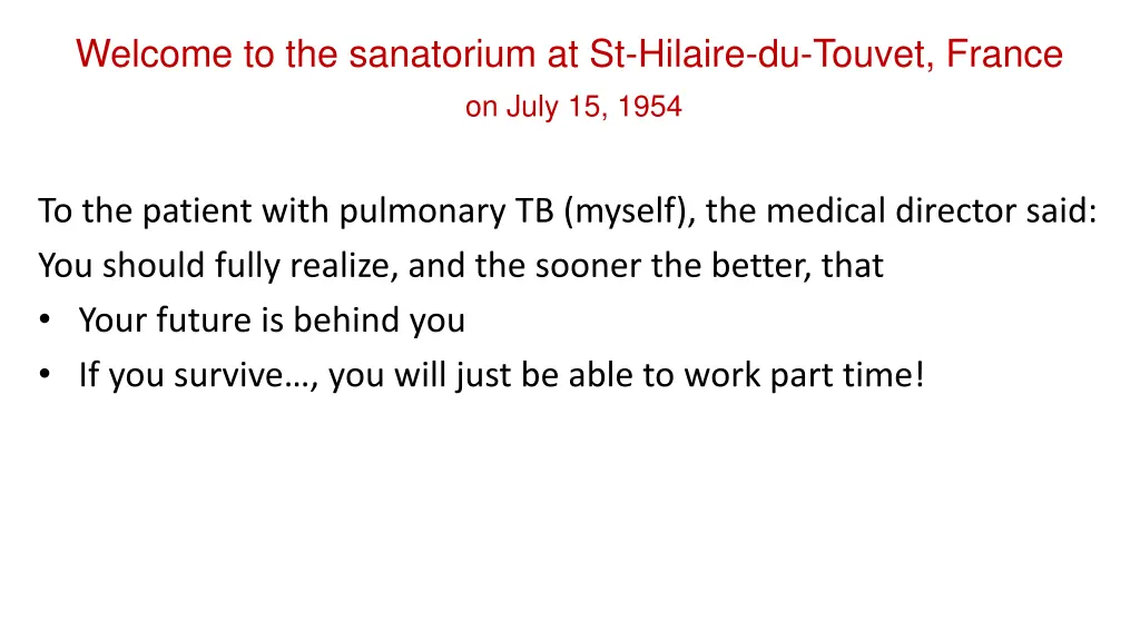 welcome to the sanatorium at st hilaire du touvet