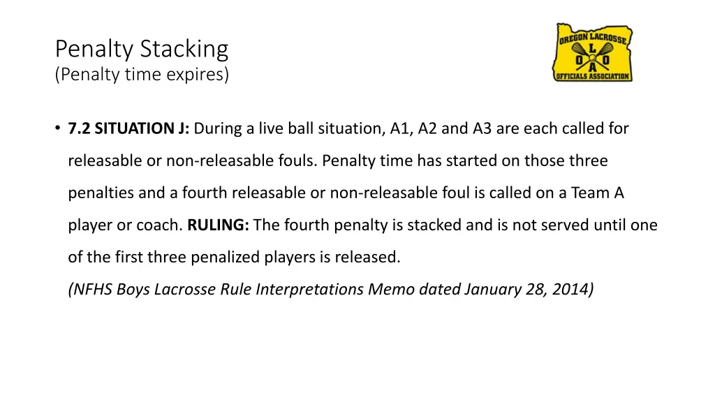 penalty stacking penalty time expires