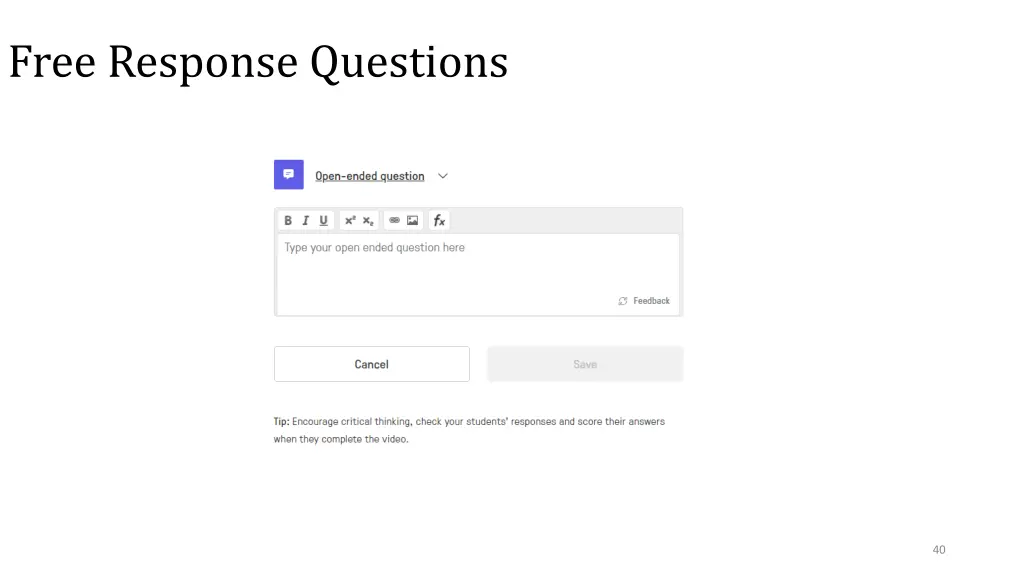 free response questions