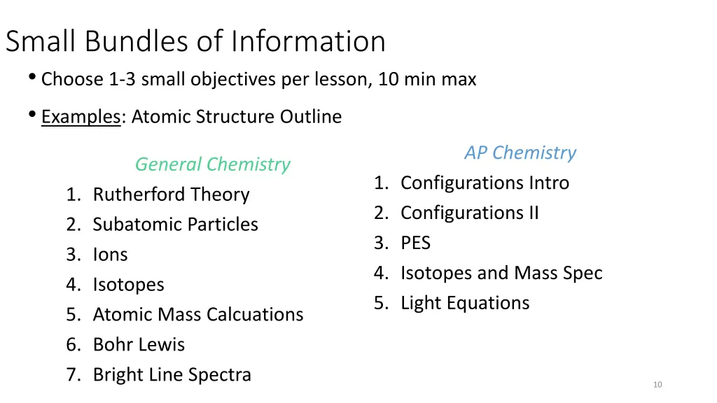 small bundles of information choose 1 3 small