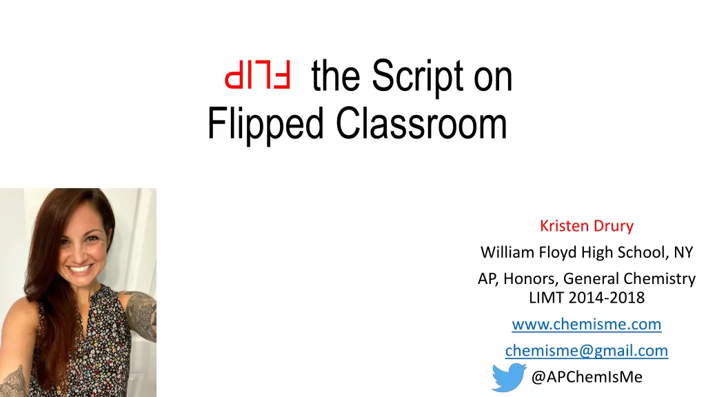 the script on flipped classroom