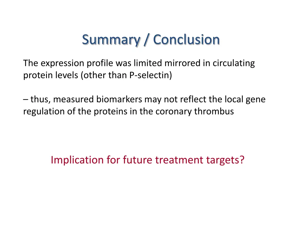 summary conclusion 1