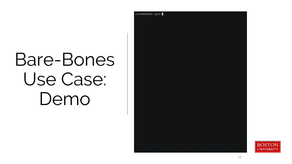 bare bones use case demo