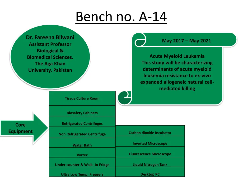 bench no a 14