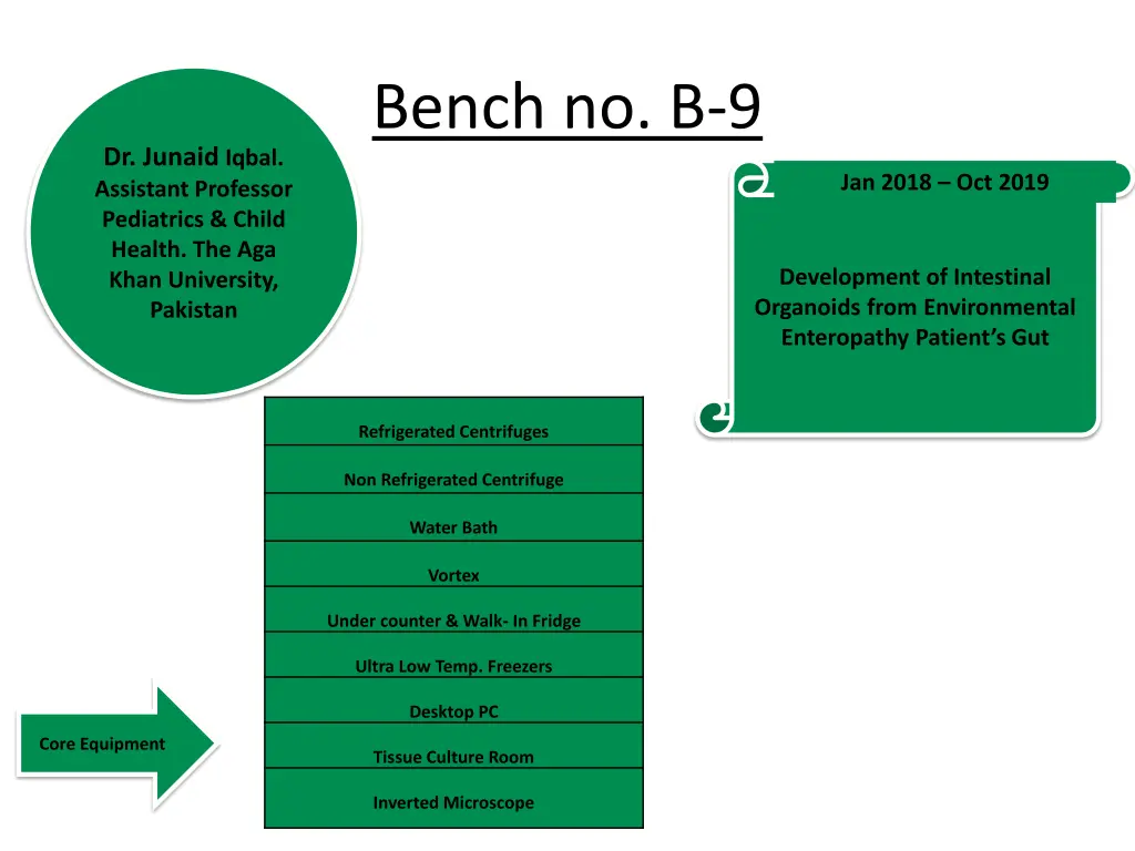 bench no b 9