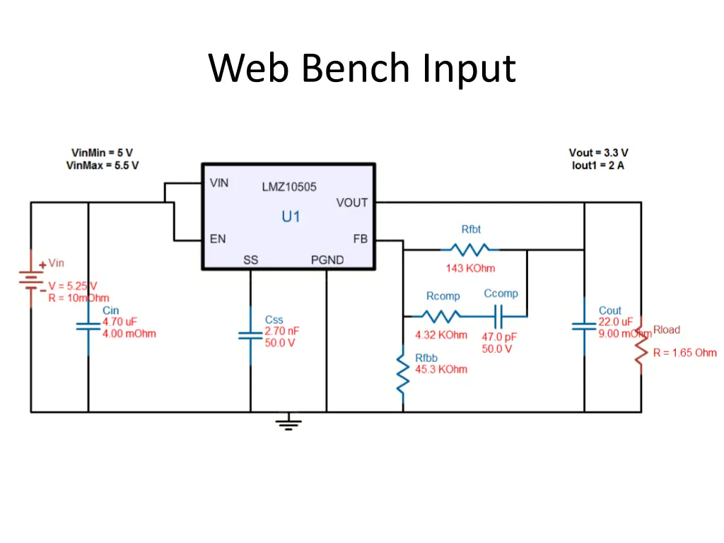 web bench input