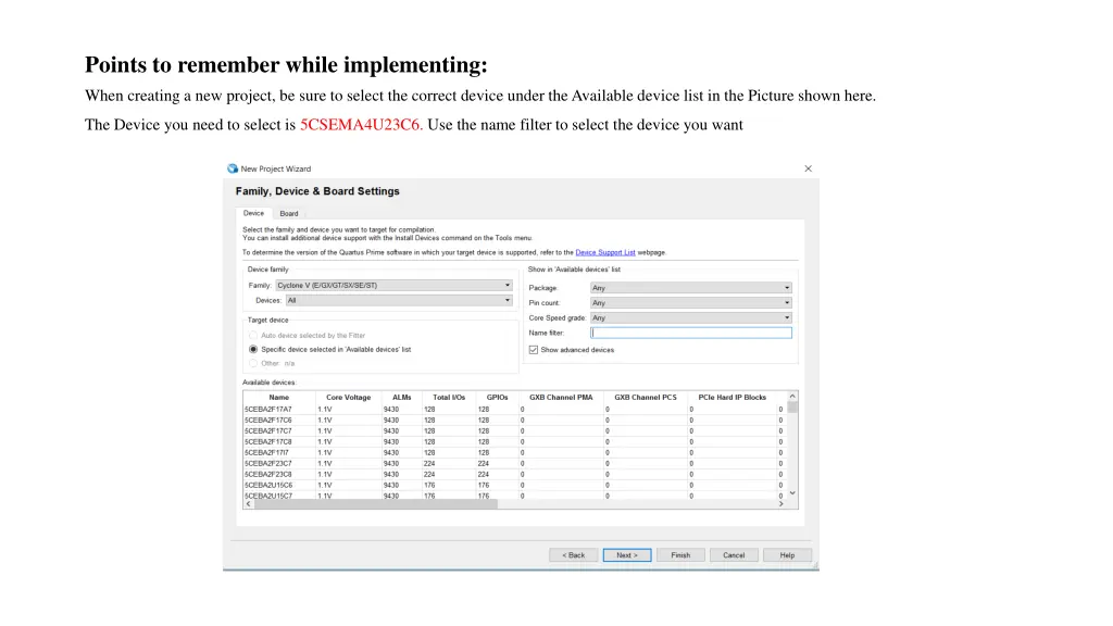 points to remember while implementing