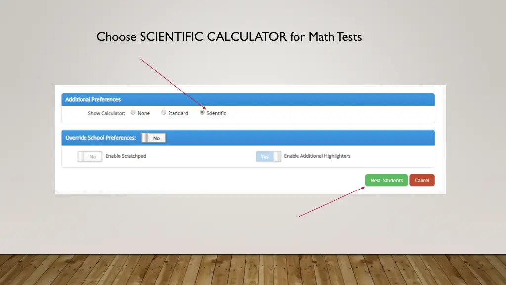 choose scientific calculator for math tests