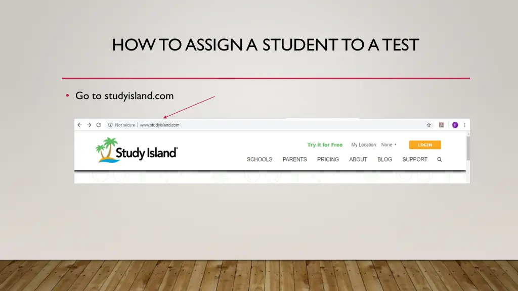 how to assign a student to a test